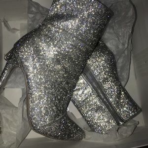 Steve Madden rhinestone booties